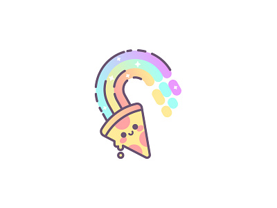 Magical Rainbow Pizza