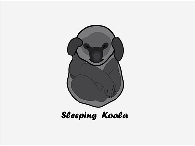 Sleeping Koala animal animals cartoon character koala koalalogo logo mascot mascotlogo vector
