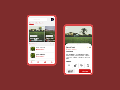Futsal Booking App android android design app booking design futsal ui uiux ux