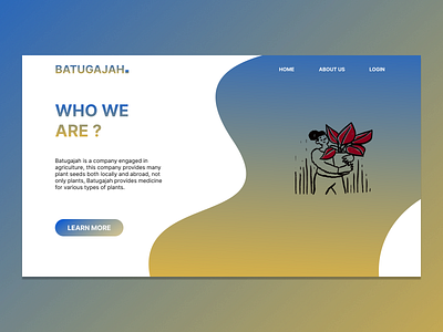 company profile - landing page ui uidesign uiux webdesign