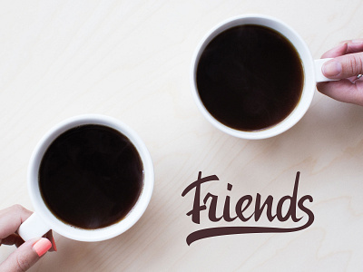 coffee shop logo Friends