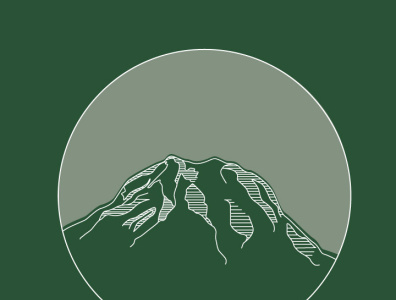 Mt. Rainier illustration illustrator minimalist mountain mountain logo mt rainier nature pnw rainier vector vector art