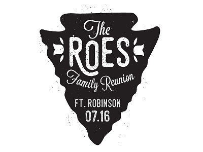 Family Reunion Logo arrowhead design illustration illustrator logo logo design rose vector vector art vintage