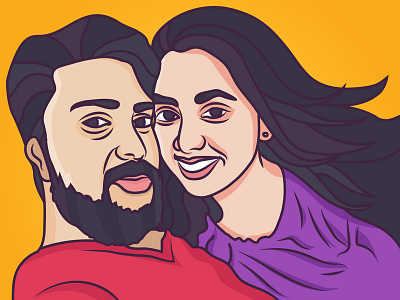 Couple Wedding Caricature