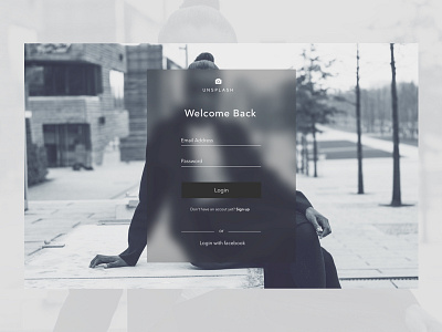 Unsplash Redesign - Login Page