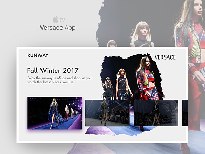 Apple TV Concept - Versace app apple apple tv fashion tv versace