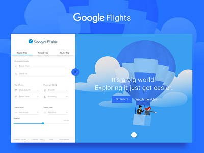 Google Flights - Concept