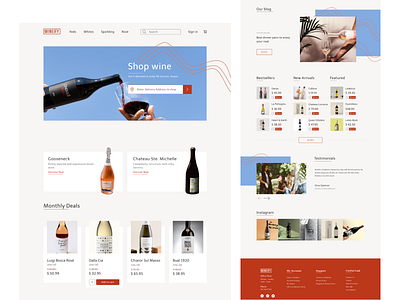 Wineify ecommerce graphic design ui ux webdesign website