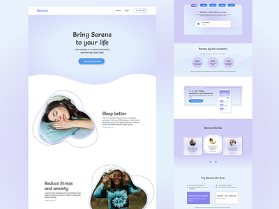 Serene Website branding graphic design ux webdesign website