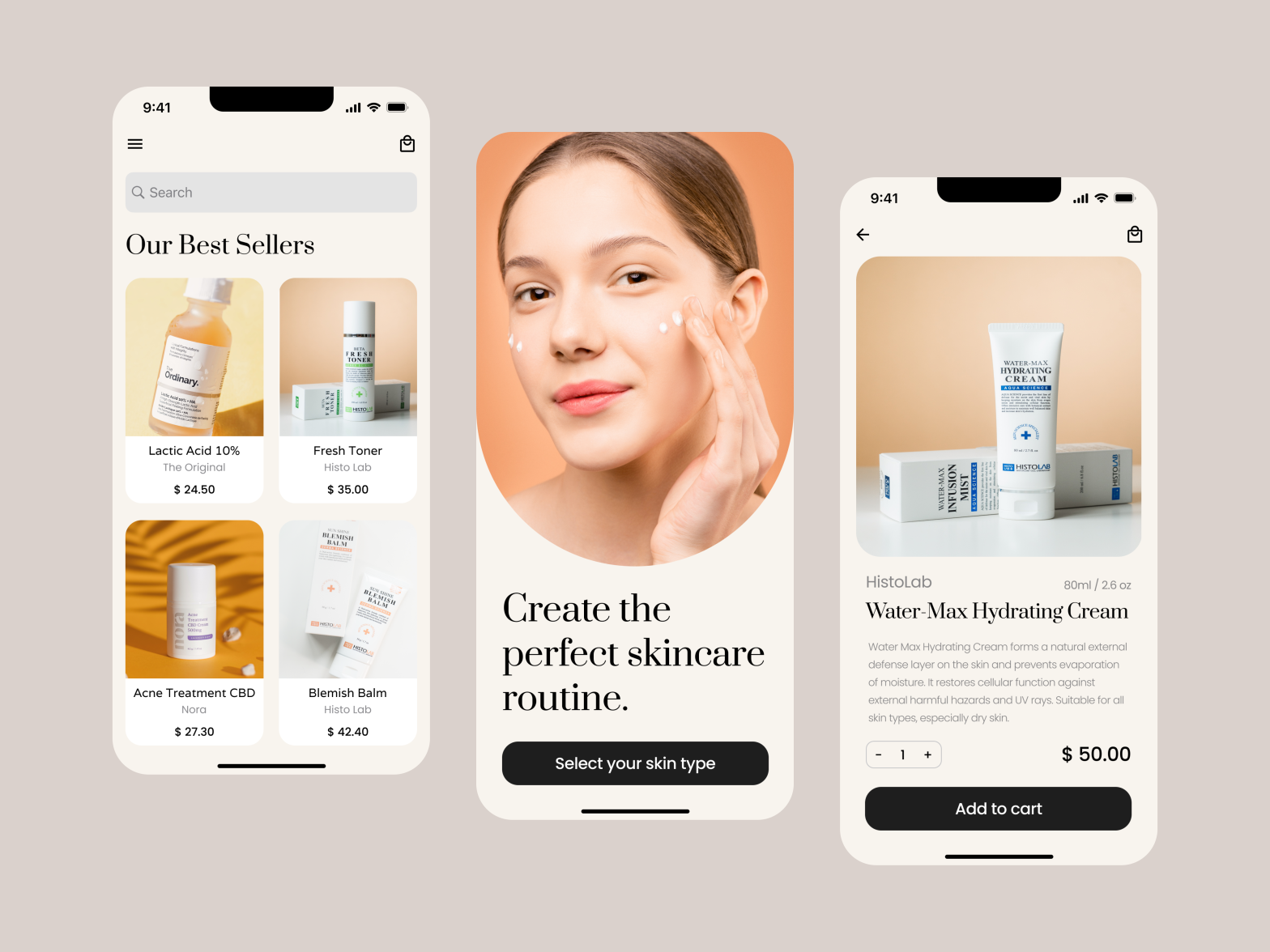 Top Beauty - Skincare E-commerce App by Daniela Padilla on Dribbble