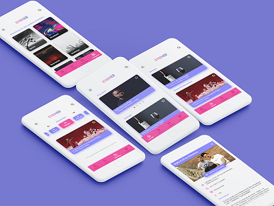 Events app redesign app concept design material tv ui