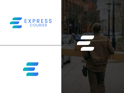 express courier logo design elegant flat flat design flatdesign highquality logo logo design minimalist professional