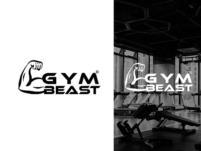 Gym beast logo athlete logo body body building bodybuilder bodybuilding brand design elegant flat flatdesign graphic design gym gym app gym logo gymnastics highquality logo logo design professional youtuber