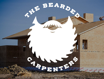 The Bearded Carpenters Logo art branding design digital icon illustration vector