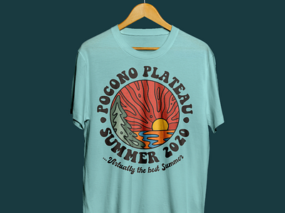 Pocono Plateau T-Shirt Design art illustration