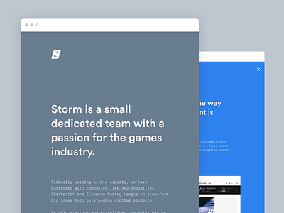 New Stormfoundry.co ⚡ circular design studio esports gaming portfolio