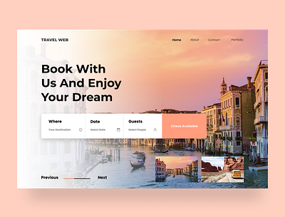 travel agent design travel ui