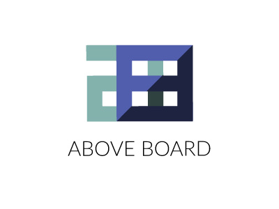 ABOVE BOARD DESIGN LOGO branding design design agency geometric logo