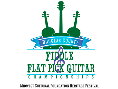 Douglas County Fiddle & Flat Pick Guitar Championship Logo logo