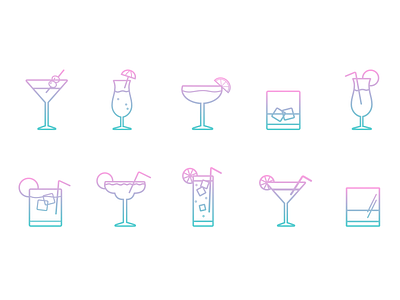 Cocktail Icons