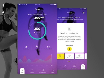 Active app fitness ui