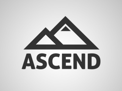 Ascend Logo Concept ascend brand cms concept design logo mountain