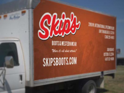 Skip's Truck Banner/Wrap country truck western wrap