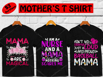 50+ MOTHER'S DAY Premium T-shirt Design branding design illustration mom mom vectors mothers day t shirt mothersday nurse nurse tshirt tshirt tshirtdesign uiuxdesign vectors