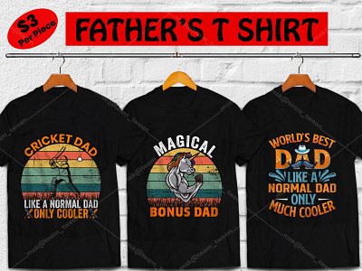 100+ FATHER'S DAY Premium T-shirt Design