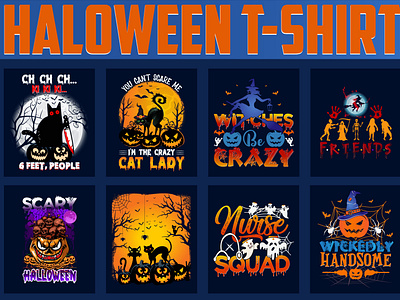 100+ HALLOWEEN PREMIUM T-SHIRT DESIGN