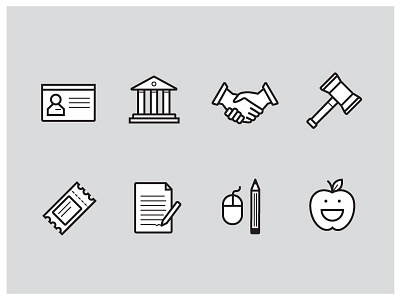 Freelance Icons gavel government handshake happy apple icons id mouse pencil ticket