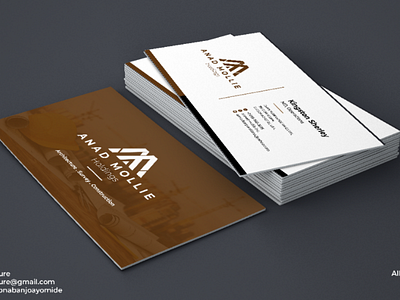 Anad mollie business card design