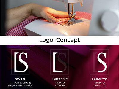 Leemah Stitches Logo concept