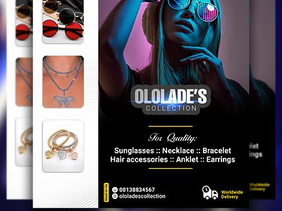 ololade's collection flyer brand branding design flyer flyer design graphic design icon illustration poster typography