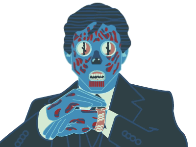 "I've Got One That Can See" (They Live) after effects animation character design illustration illustrator pop culture portrait roddy piper television they live