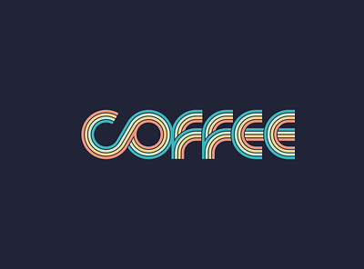 Retro Coffee Typography branding design graphic design grunge retro typography vintage