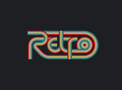 Retro Typography branding design graphic design retro vintage