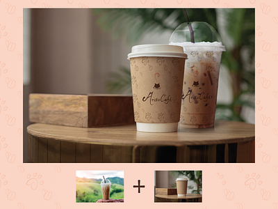 Aristocafé mockup progress branding design graphic design illustrator logo photoshop