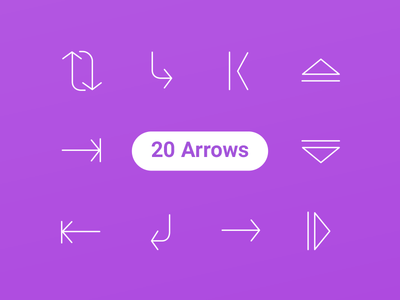 20 Free Arrow Icons