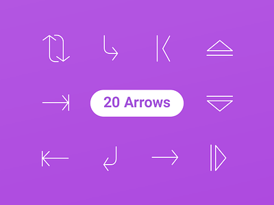 20 Free Arrow Icons 100 ai arrow arrows eps flat free freebie freebies icons icons set line