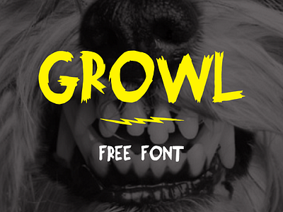 Growl Free Font
