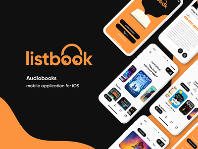 Listbook - App for Audiobooks app design graphic design icon illustration logo minimal ui ux vector