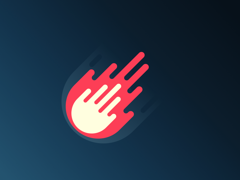 Meteor gradient meteor app icon