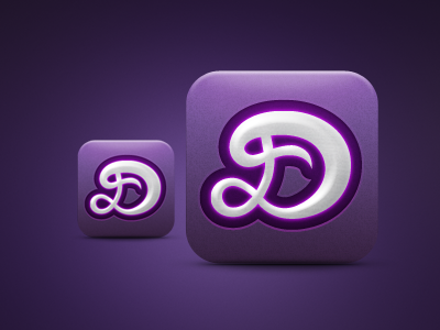 Desire app icon app desire icon purple