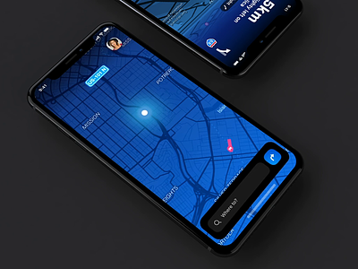 dashboard concept animation app dark illustration interface iphone iphone app menu ui vector