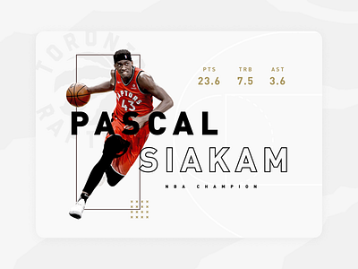Pascal Siakam athlete basketball card champions kawai pascal raptors siakam spicy sports toronto