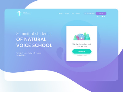 Landing page for Summit of students of Natural Voice School