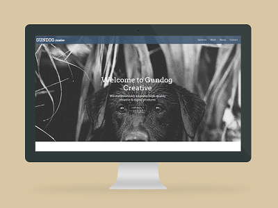 Web Design / Gundog Creative Agency gundog home page landing page ui web web design website