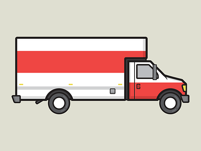Illustration / Moving Truck creative agency gundog icon illustration moving truck new homeowner truck