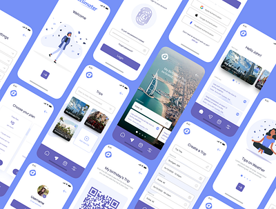 App Design - Acclimater app design design trending figma mobile personas prototypes travel ui ui design user flows ux ux design wireframing